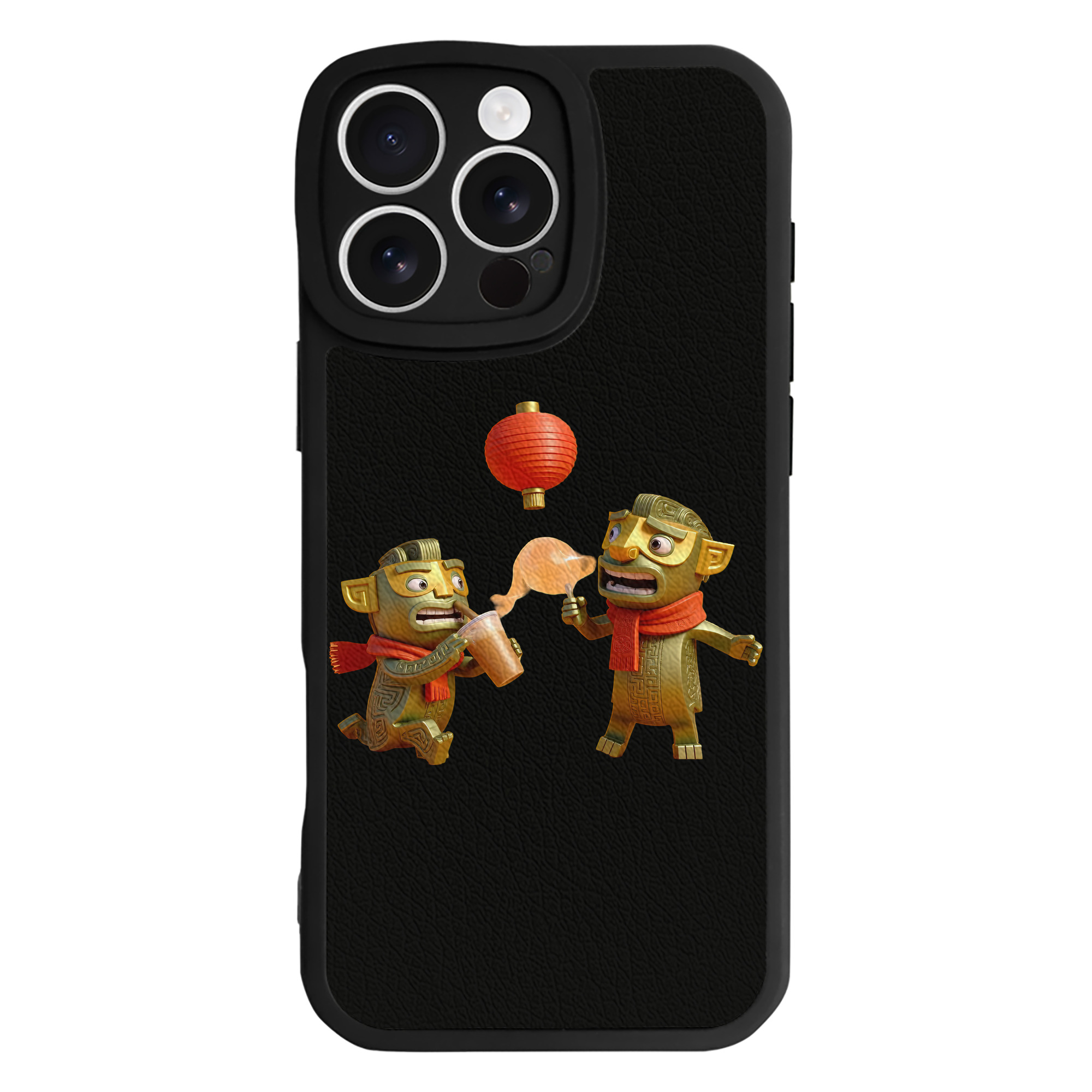 （画像用） Ne Zha 2 ナタ 魔童の大暴れ 【iPhone 16シリーズ対応】シリコンスマホケース（レザー調） 材質：シリコン